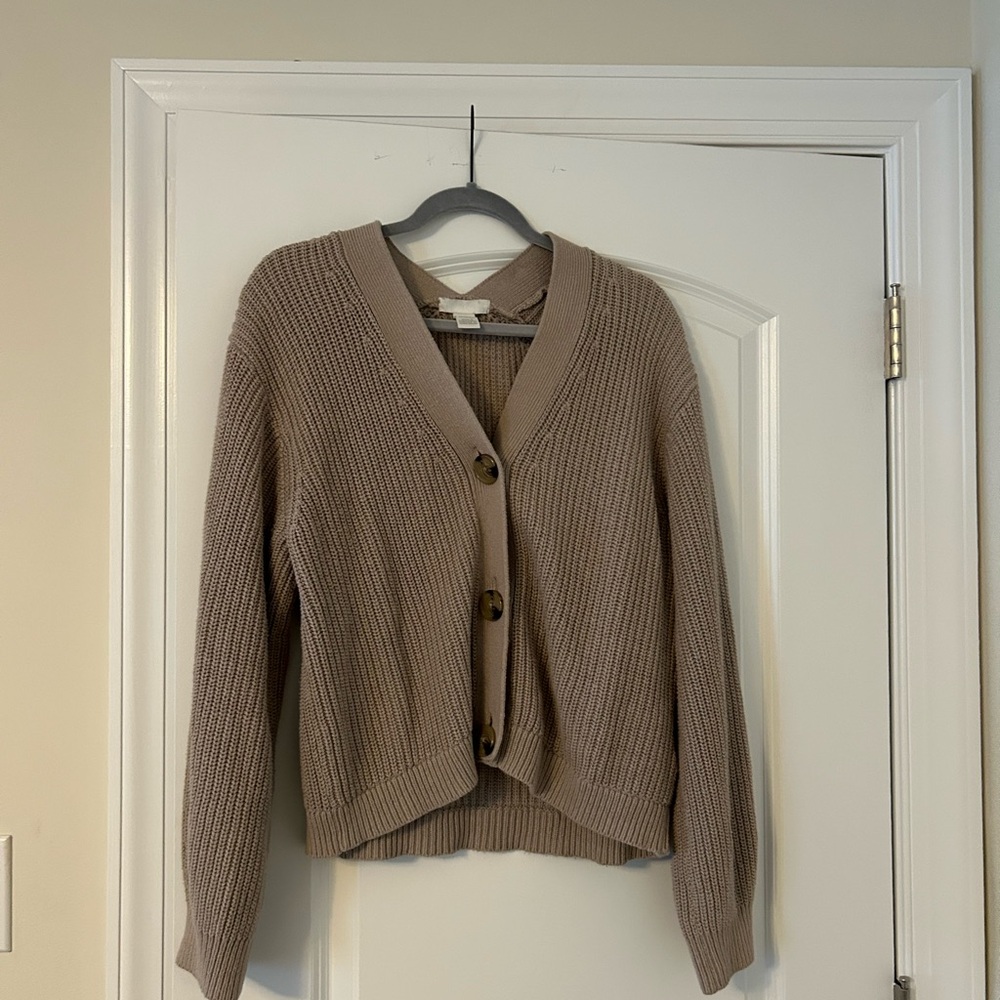 H&M Taupe Women's Cardigan